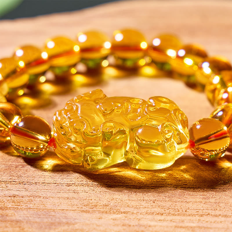 FuAttract Abundance & Confidence Power Wealth Citrine Pixiu Energy Bracelet - image 6