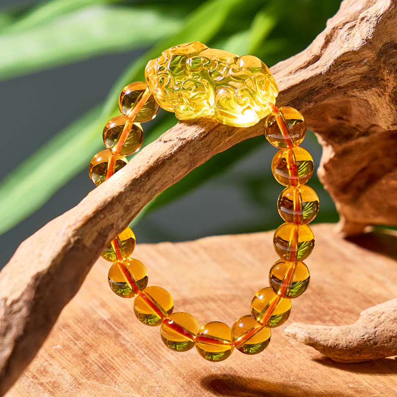 FuAttract Abundance & Confidence Power Wealth Citrine Pixiu Energy Bracelet - image 2