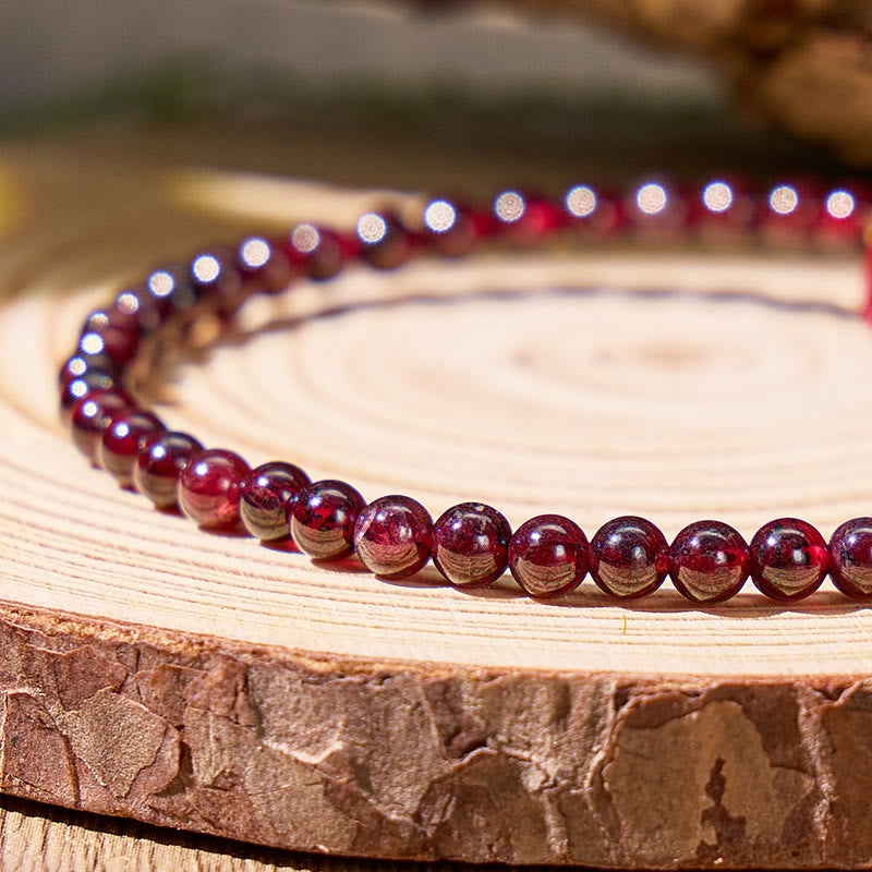 FuAttract Vitality & Prosperity Energy Enhance Garnet Purple Clay Pixiu Bracelet - image 4