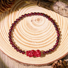 FuAttract Vitality & Prosperity Energy Enhance Garnet Purple Clay Pixiu Bracelet - image 1