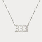 FuAttract Destiny Guidance Intuition Stainless Steel Angel Numbers Necklace - Silver - 333 - image 17