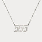 FuAttract Destiny Guidance Intuition Stainless Steel Angel Numbers Necklace - Silver - 555 - image 21