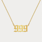 FuAttract Destiny Guidance Intuition Stainless Steel Angel Numbers Necklace - Gold - 999 - image 26
