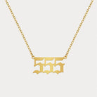 FuAttract Destiny Guidance Intuition Stainless Steel Angel Numbers Necklace - Gold - 555 - image 20