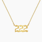 FuAttract Destiny Guidance Intuition Stainless Steel Angel Numbers Necklace - Gold - 222 - image 14