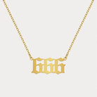 FuAttract Destiny Guidance Intuition Stainless Steel Angel Numbers Necklace - Gold - 666 - image 22