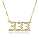 FuAttract Destiny Guidance Zircon Sparkle & Brass Strength Angel Numbers Necklace - 333 - image 10