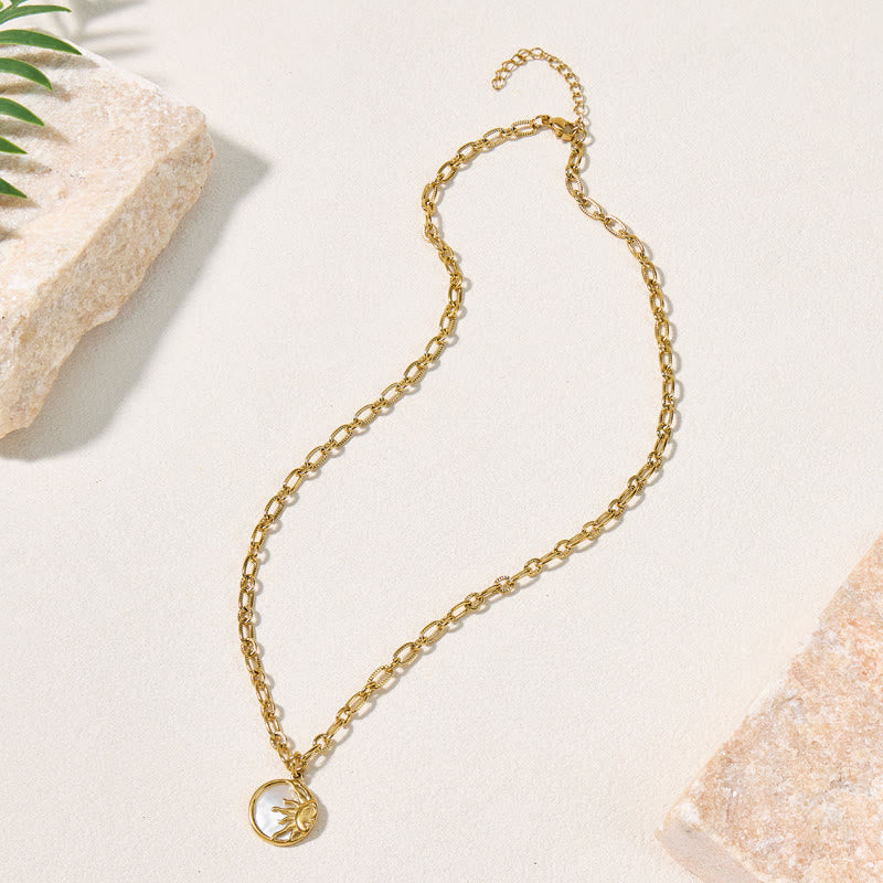 FuAttract Balance Harmony Inner Peace & Energy Flow Sun & Moon Stainless Steel Necklace  - image 12