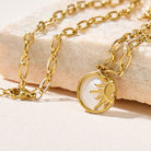 FuAttract Balance Harmony Inner Peace & Energy Flow Sun & Moon Stainless Steel Necklace  - Sun - image 1