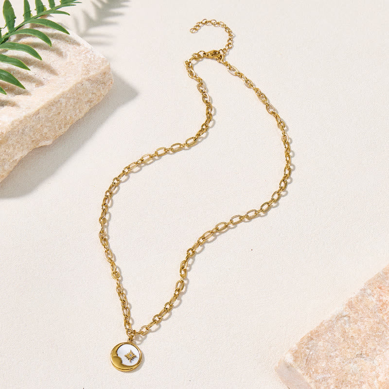 FuAttract Balance Harmony Inner Peace & Energy Flow Sun & Moon Stainless Steel Necklace  - image 13