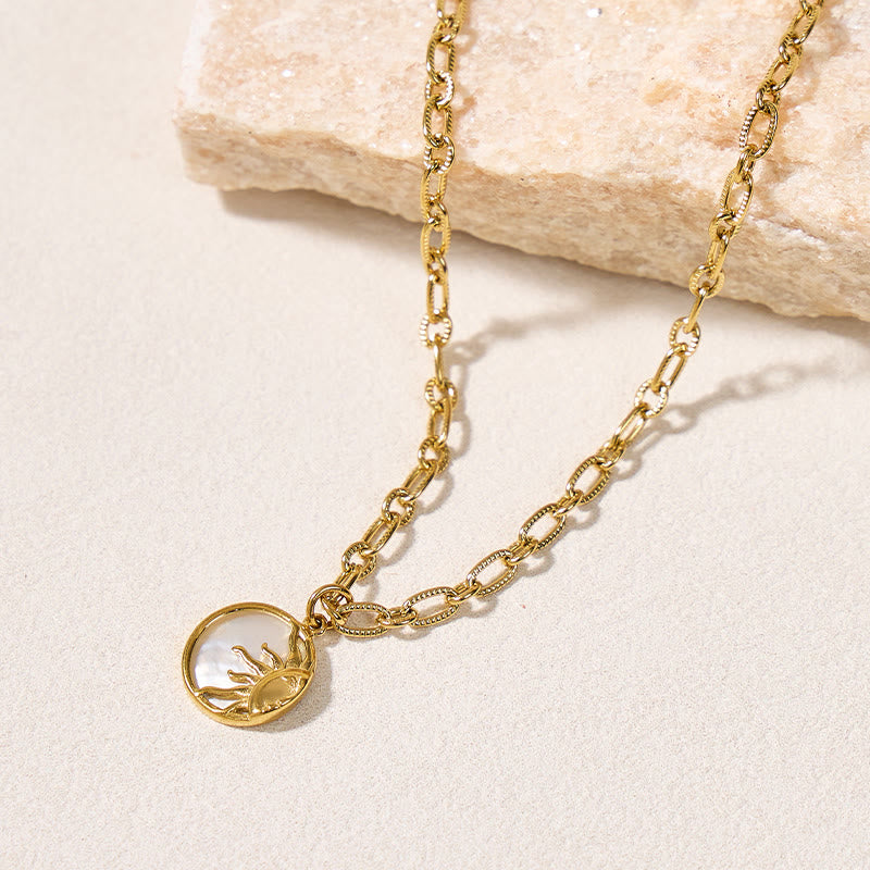 FuAttract Balance Harmony Inner Peace & Energy Flow Sun & Moon Stainless Steel Necklace  - image 10