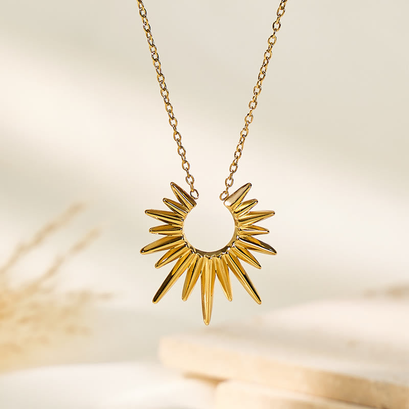 FuAttract Confidence & Empowerment Inner Power Sun Stainless Steel Necklace - Sun - image 0
