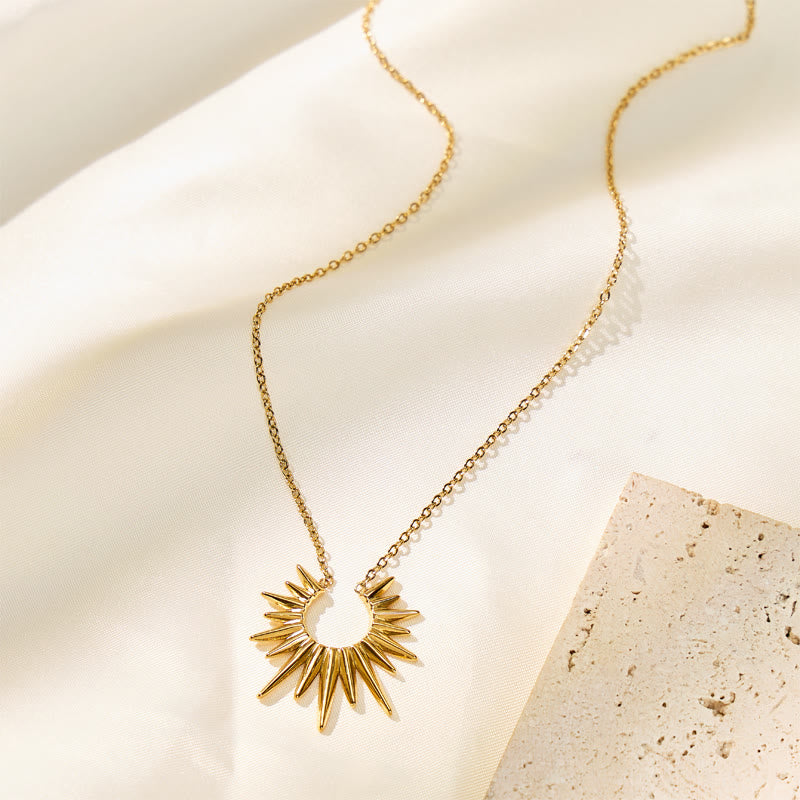 FuAttract Confidence & Empowerment Inner Power Sun Stainless Steel Necklace - image 6