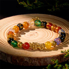 FuAttract Balance Compassion & Wealth Flow – Agate Om Mani Mantra Pixiu Bracelet  - Classic (No Knot) - image 0