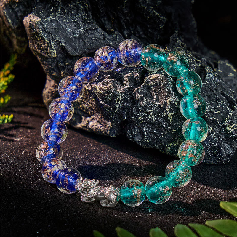 FuAttract Clarity Balance Radiance & Wealth Flow Silver Pixiu Glaze Bracelet - image 19