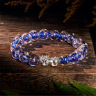 FuAttract Clarity Balance Radiance & Wealth Flow Silver Pixiu Glaze Bracelet - Royal Blue - image 0