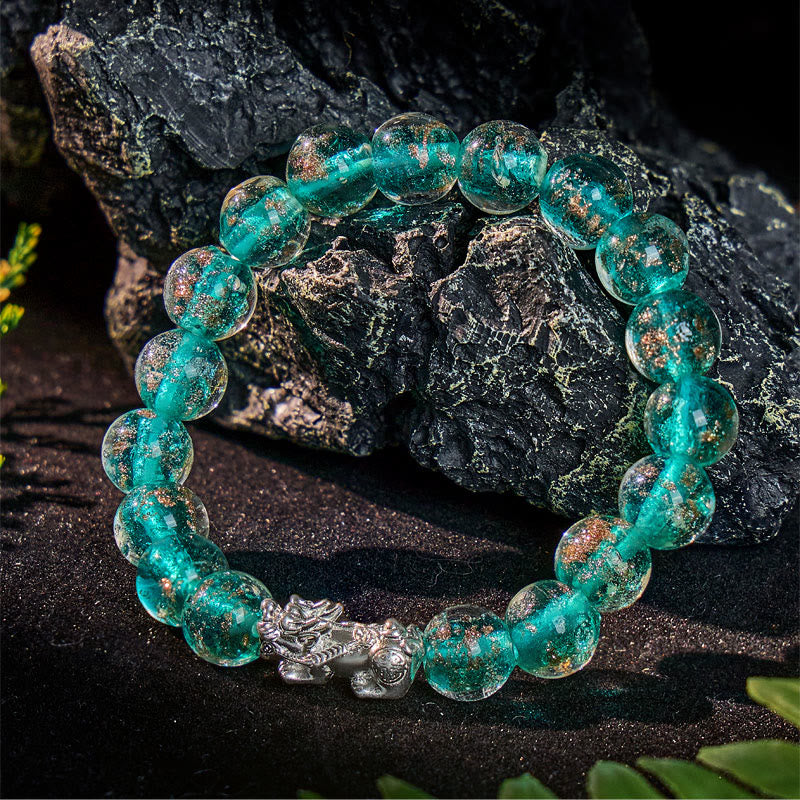 FuAttract Clarity Balance Radiance & Wealth Flow Silver Pixiu Glaze Bracelet - image 14