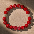FuAttract Protection Focus & Wealth Flow Cinnabar Zircon Purple Sand Pixiu Bracelet - image 1