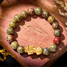 FuAttract Vitality & Protection Luck Flow Dragon Blood Jasper Pixiu Bracelet - image 1
