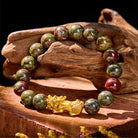 FuAttract Vitality & Protection Luck Flow Dragon Blood Jasper Pixiu Bracelet - image 2