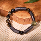 FuAttract Protection & Balance Golden Obsidian Tourmaline Chinese Zodiac Bracelet - Rat - image 9