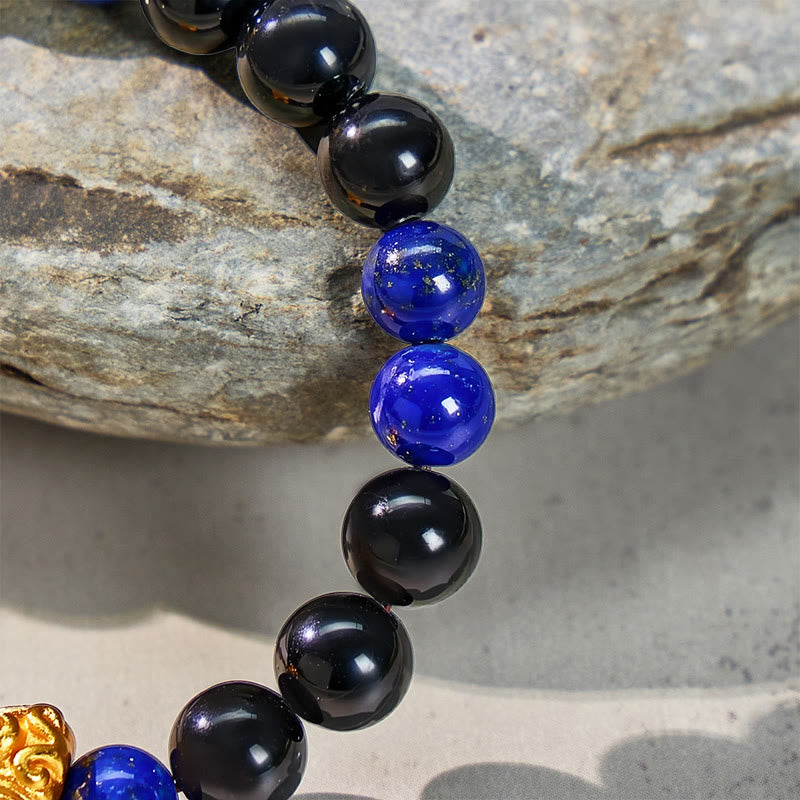 FuAttract Intuition & Balance Lapis Lazuli Tourmaline Pixiu Bracelet  - image 7