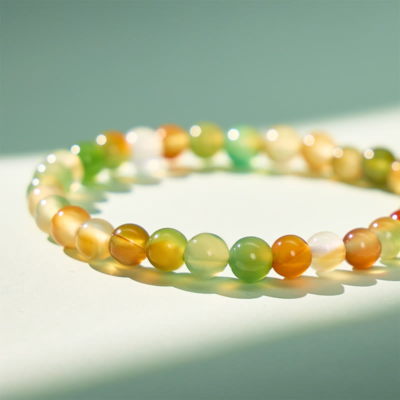 FuAttract Protection Insight & Balance Peacock Agate Chinese Zodiac Bracelet - image 6