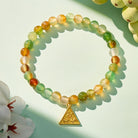 FuAttract Protection Insight & Balance Peacock Agate Chinese Zodiac Bracelet - Ox-Snake-Rooster - image 0