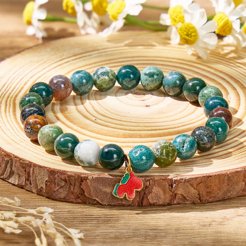 FuAttract Balance & Harmony Indian Agate Chinese Zodiac Silver Bracelet  - Horse - image 24