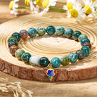 FuAttract Balance & Harmony Indian Agate Chinese Zodiac Silver Bracelet  - Monkey - image 26