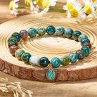 FuAttract Balance & Harmony Indian Agate Chinese Zodiac Silver Bracelet  - Rat - image 12