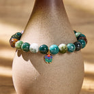 FuAttract Balance & Harmony Indian Agate Chinese Zodiac Silver Bracelet  - image 3
