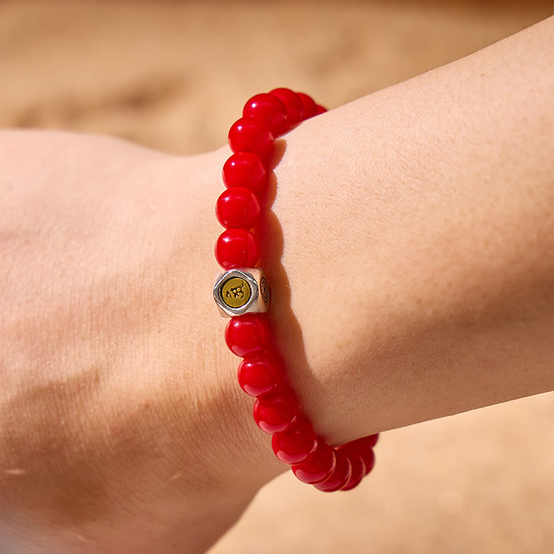 FuAttract Confidence Vitality & Protection Red Coral Chinese Zodiac Bracelet - image 5