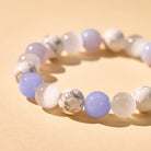 FuAttract Calm & Focus Blue Lace Agate White Turquoise Cat's Eye Chinese Zodiac Bracelet - image 5