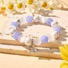 FuAttract Calm & Focus Blue Lace Agate White Turquoise Cat's Eye Chinese Zodiac Bracelet - Horse - image 22