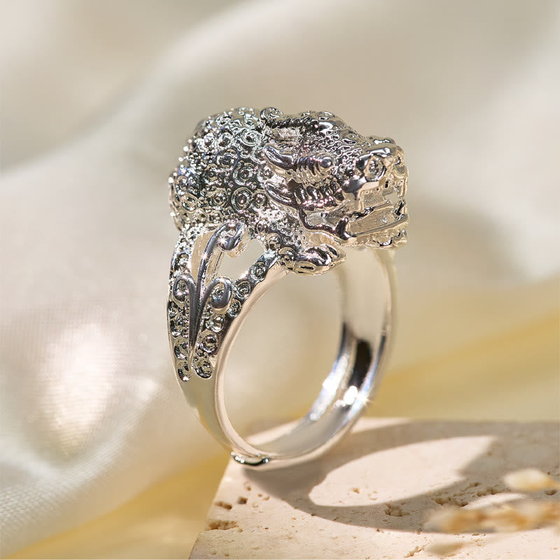 FuAttract Wealth Luck Flow & Protective Energy Adjustable Pixiu Ring - image 2