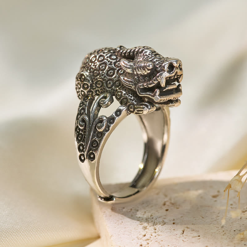 FuAttract Wealth Luck Flow & Protective Energy Adjustable Pixiu Ring - image 9