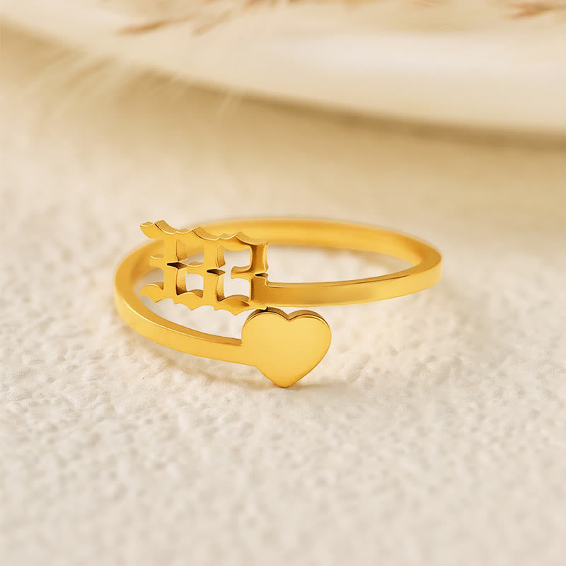 FuAttract  Destiny Guidance Angel Numbers Titanium Steel Adjustable Ring  - image 12