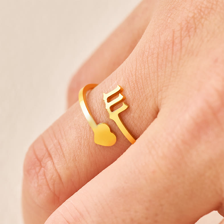FuAttract Destiny Guidance Angel Numbers Titanium Steel Adjustable Ring  - image 1