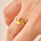 FuAttract Destiny Guidance Angel Numbers Titanium Steel Adjustable Ring  - image 17