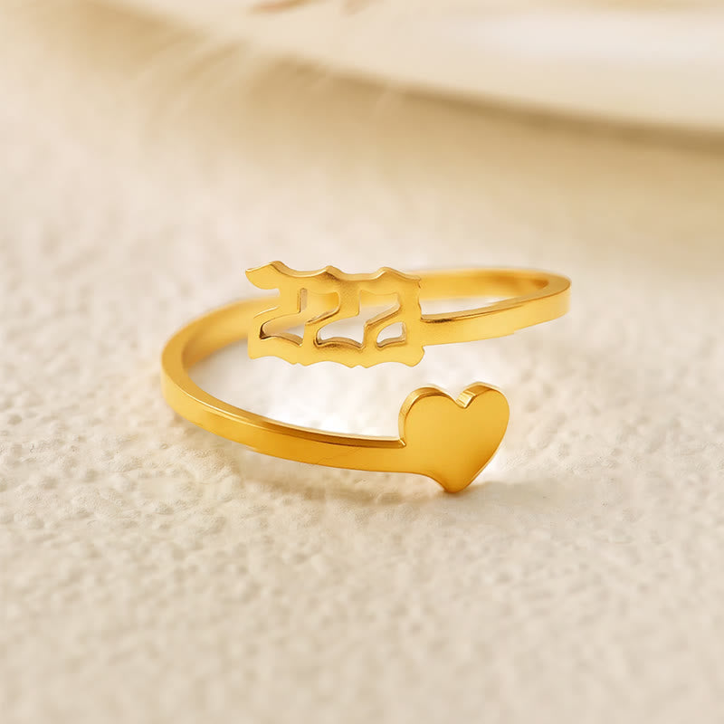 FuAttract  Destiny Guidance Angel Numbers Titanium Steel Adjustable Ring  - image 9