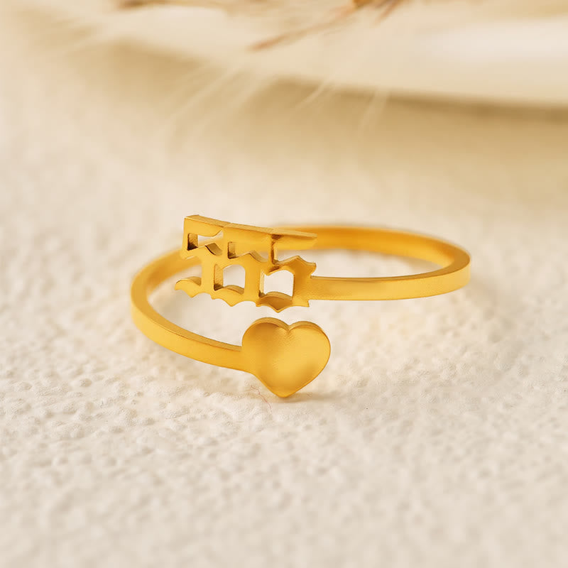 FuAttract  Destiny Guidance Angel Numbers Titanium Steel Adjustable Ring  - image 18