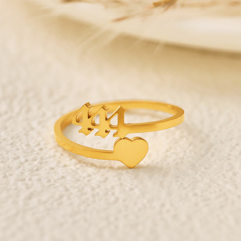 FuAttract  Destiny Guidance Angel Numbers Titanium Steel Adjustable Ring  - image 15