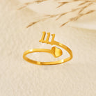 FuAttract Destiny Guidance Angel Numbers Titanium Steel Adjustable Ring  - 111 - image 0
