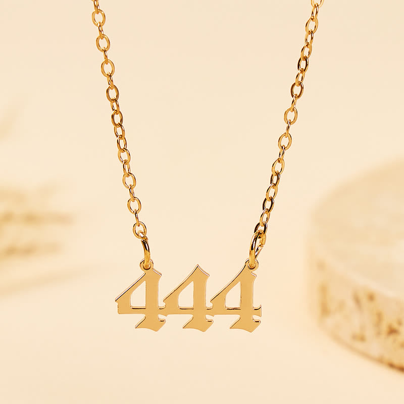 FuAttract Clarity & Intuition Destiny Guidance Stainless Steel Angel Numbers Necklace  - 444 - image 24