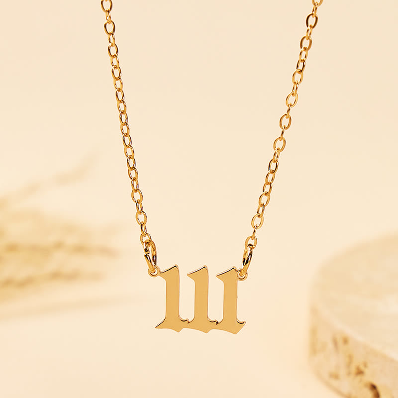 FuAttract Clarity & Intuition Destiny Guidance Stainless Steel Angel Numbers Necklace  - 111 - image 9