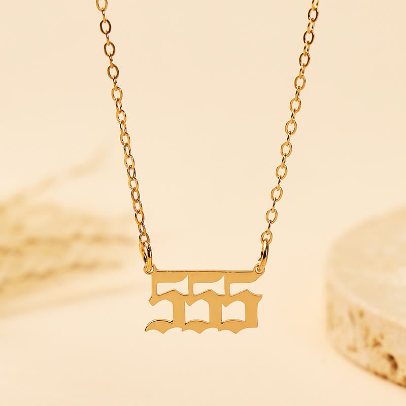 FuAttract Clarity & Intuition Destiny Guidance Stainless Steel Angel Numbers Necklace  - 555 - image 0