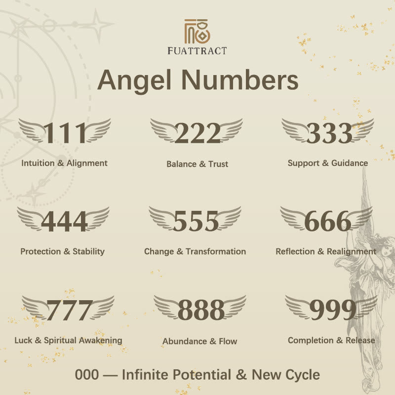 FuAttract  Destiny Guidance Angel Numbers Titanium Steel Adjustable Ring  - image 4