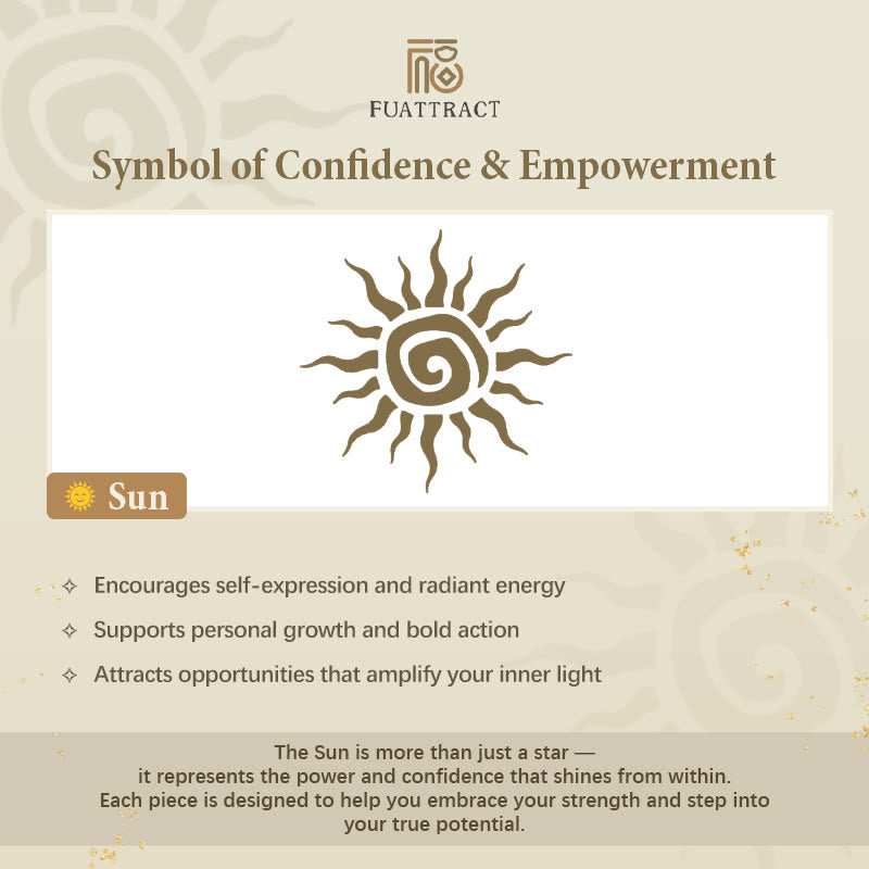 FuAttract Confidence & Empowerment Inner Power Sun Stainless Steel Necklace - image 8