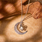 FuAttract Calm Energy Mindful Living & Inner Peace Crescent Moon Luminous Stone Necklace  - image 4